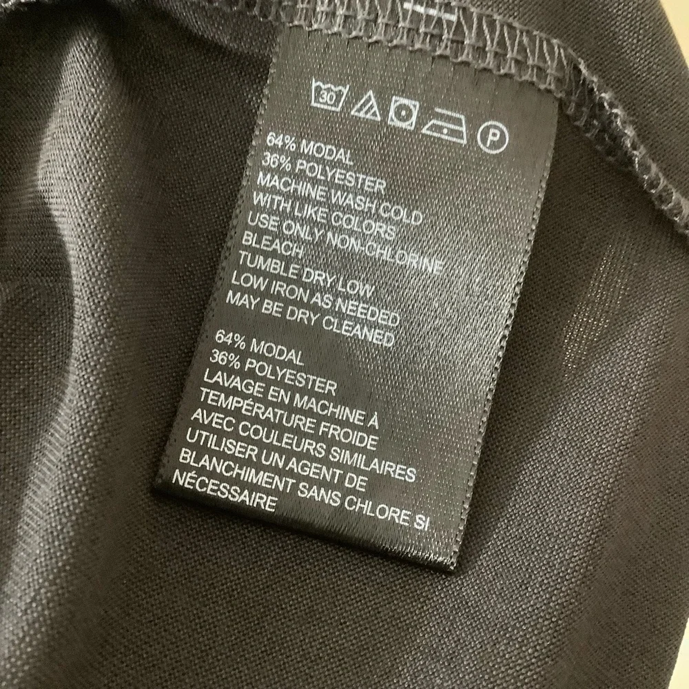 Silence+Noise Muscle Tee Semi-Mock Neck Tunic Length - Picture 4 of 5